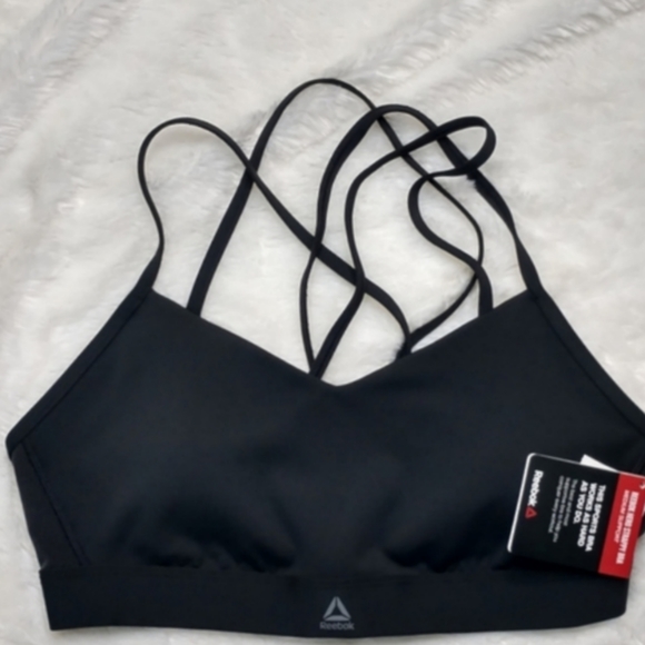 Reebok Tops - Reebok Black Strappy Sports Bra